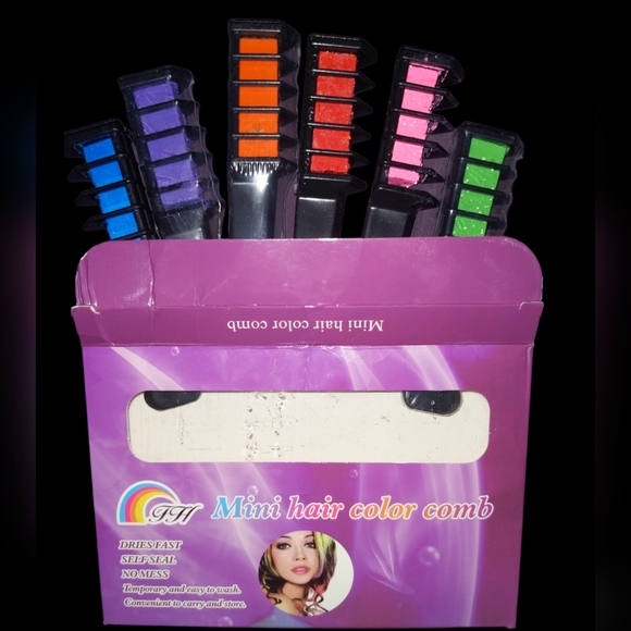 ❤️ Mini Hair Color Combs - Picture 1 of 7